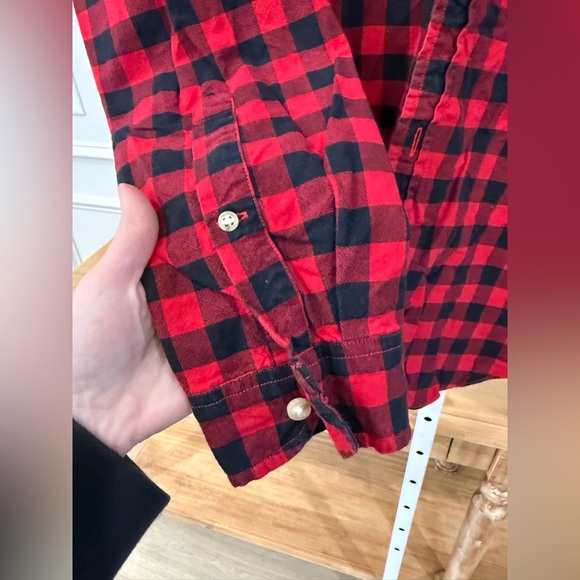 J. Crew Red and Black Casual Button Down Shirt - Picture 3 of 6